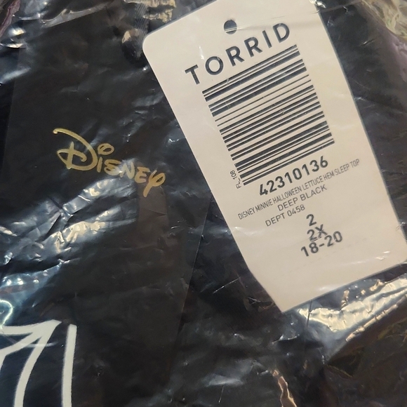 🎃NWT VINTAGE TORRID DISNEY TEE MINNIE MOUSE SPIDERWEB SPIDER WEB HALLOWEEN 2X - Picture 6 of 13